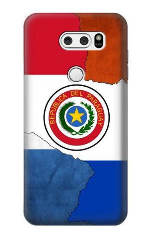 S3017 Paraguay Flag Case Cover Custodia per LG V30, LG V30 Plus, LG V30S ThinQ, LG V35, LG V35 ThinQ