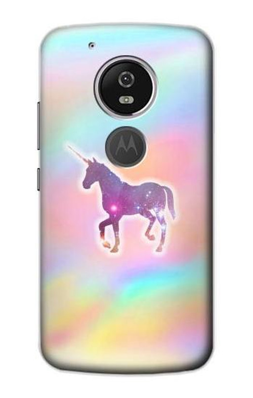 S3203 Rainbow Unicorn Case Cover Custodia per Motorola Moto G6 Play, Moto G6 Forge, Moto E5