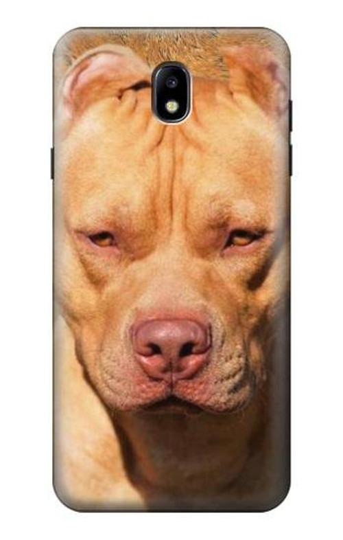 S2903 American Pitbull Dog Case Cover Custodia per Samsung Galaxy J7 (2018), J7 Aero, J7 Top, J7 Aura, J7 Crown, J7 Refine, J7 Eon, J7 V 2nd Gen, J7 Star