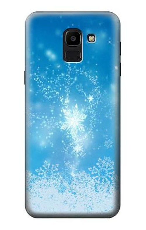 S2923 Frozen Snow Spell Magic Case Cover Custodia per Samsung Galaxy J6 (2018)