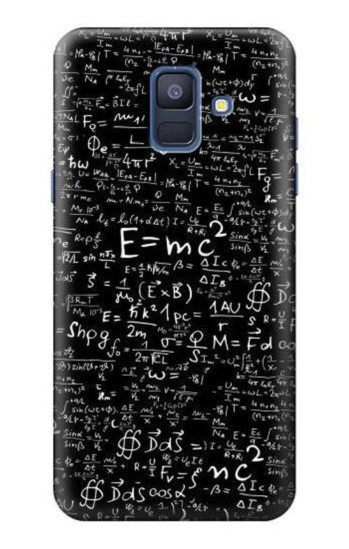 S2574 Mathematics Physics Blackboard Equation Case Cover Custodia per Samsung Galaxy A6 (2018)