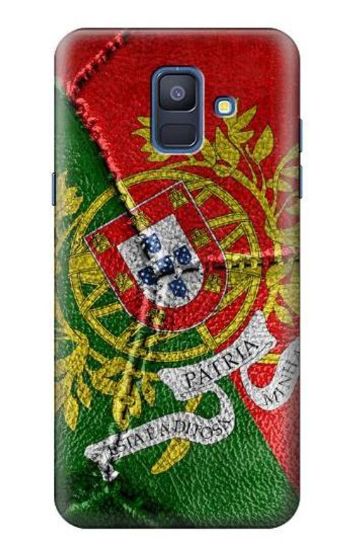 S3300 Portugal Flag Vintage Football Graphic Case Cover Custodia per Samsung Galaxy A6 (2018)