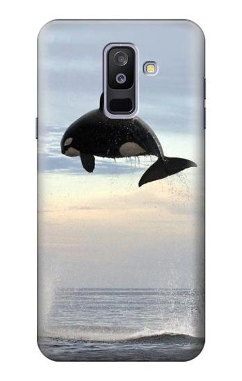 S1349 Killer whale Orca Case Cover Custodia per Samsung Galaxy A6+ (2018), J8 Plus 2018, A6 Plus 2018