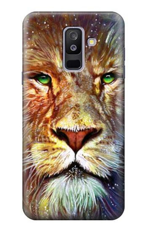 S1354 Lion Case Cover Custodia per Samsung Galaxy A6+ (2018), J8 Plus 2018, A6 Plus 2018