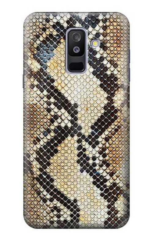 S2703 Snake Skin Texture Graphic Printed Case Cover Custodia per Samsung Galaxy A6+ (2018), J8 Plus 2018, A6 Plus 2018