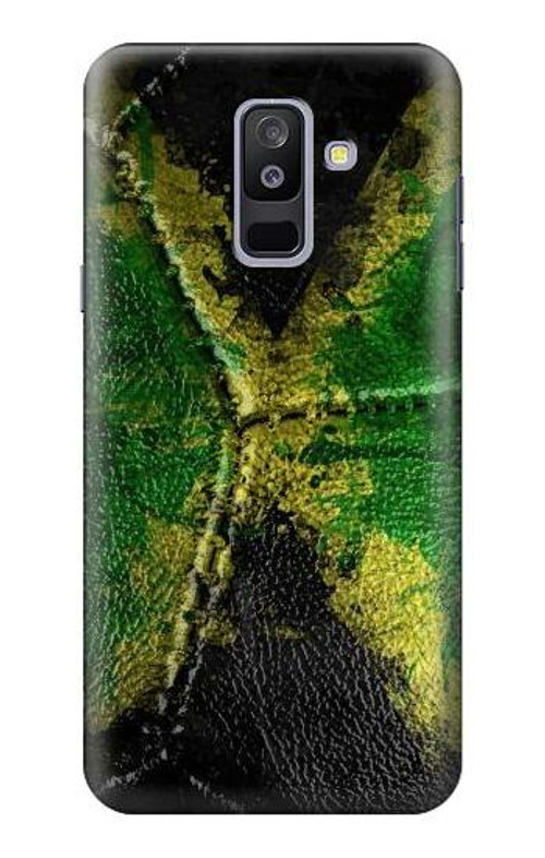 S3319 Jamaica Flag Vintage Football Graphic Case Cover Custodia per Samsung Galaxy A6+ (2018), J8 Plus 2018, A6 Plus 2018