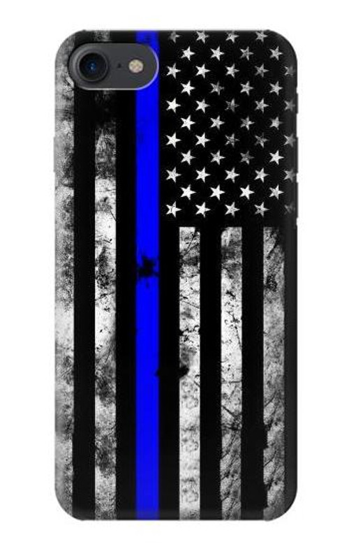 S3244 Thin Blue Line USA Case Cover Custodia per iPhone 7, iPhone 8