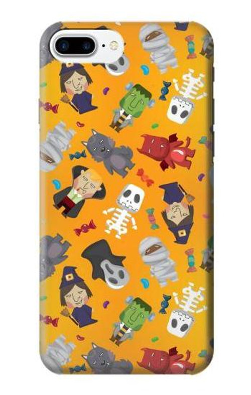 S3275 Cute Halloween Cartoon Pattern Case Cover Custodia per iPhone 7 Plus, iPhone 8 Plus