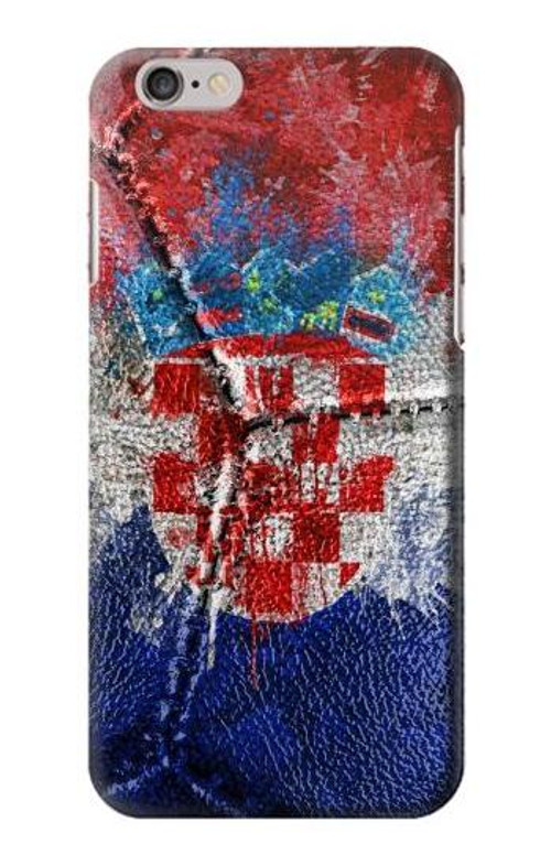 S3313 Croatia Flag Vintage Football Graphic Case Cover Custodia per iPhone 6 Plus, iPhone 6s Plus