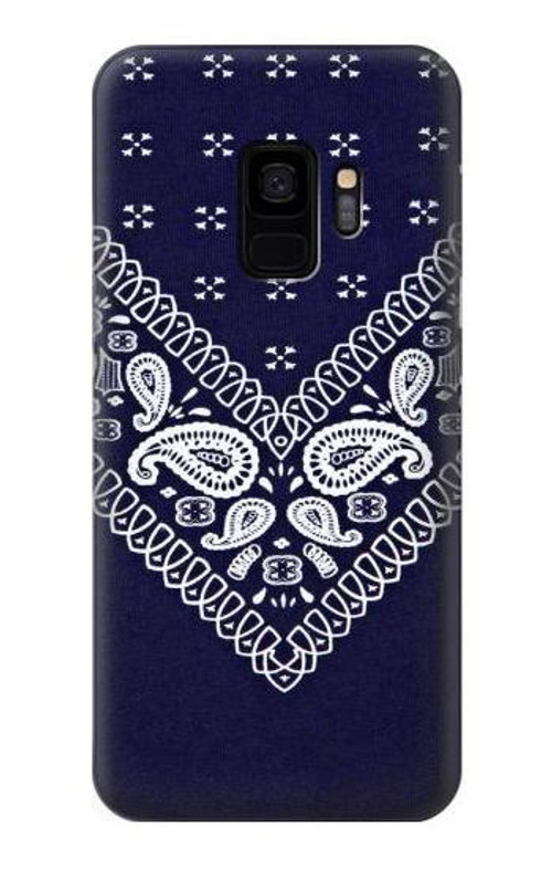 S3357 Navy Blue Bandana Pattern Case Cover Custodia per Samsung Galaxy S9