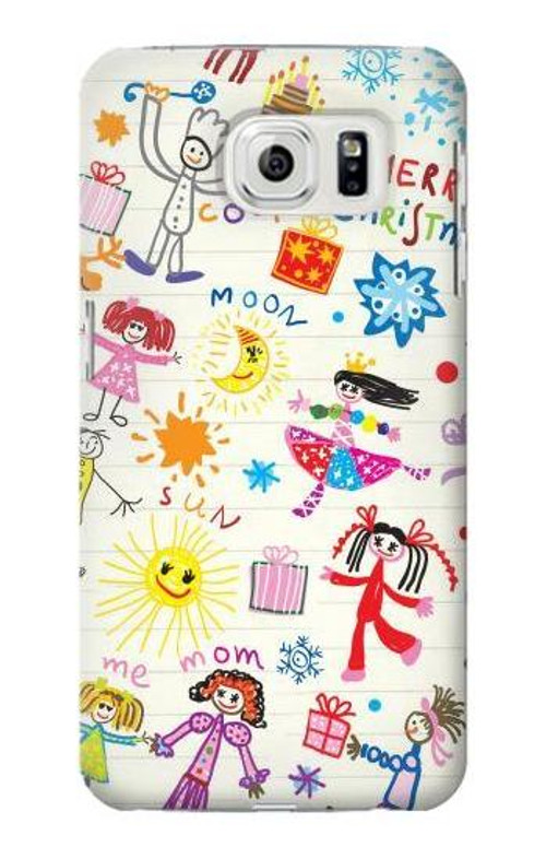 S3280 Kids Drawing Case Cover Custodia per Samsung Galaxy S7 Edge