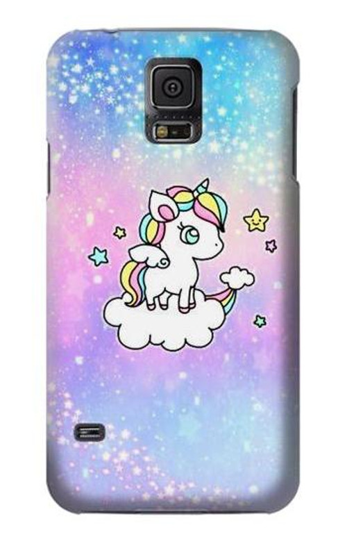 S3256 Cute Unicorn Cartoon Case Cover Custodia per Samsung Galaxy S5