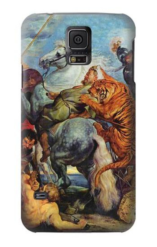 S3331 Peter Paul Rubens Tiger und Lowenjagd Case Cover Custodia per Samsung Galaxy S5