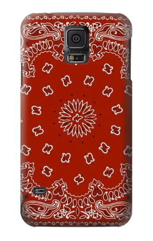 S3355 Bandana Red Pattern Case Cover Custodia per Samsung Galaxy S5