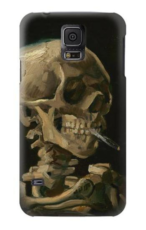 S3358 Vincent Van Gogh Skeleton Cigarette Case Cover Custodia per Samsung Galaxy S5