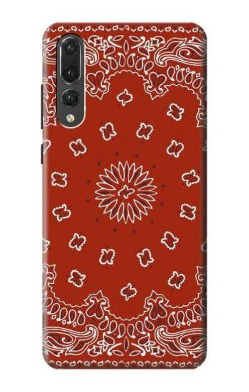 S3355 Bandana Red Pattern Case Cover Custodia per Huawei P20 Pro