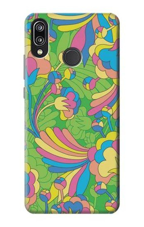 S3273 Flower Line Art Pattern Case Cover Custodia per Huawei P20 Lite