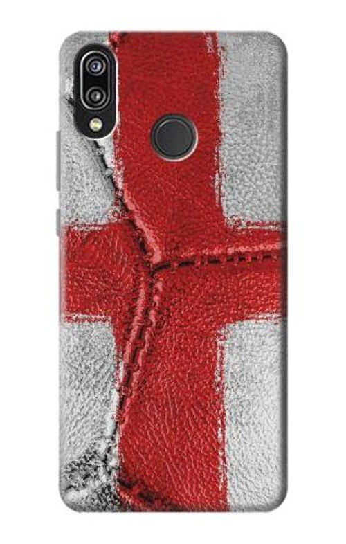 S3316 England Flag Vintage Football Graphic Case Cover Custodia per Huawei P20 Lite