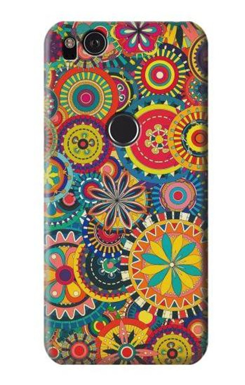 S3272 Colorful Pattern Case Cover Custodia per Google Pixel 2