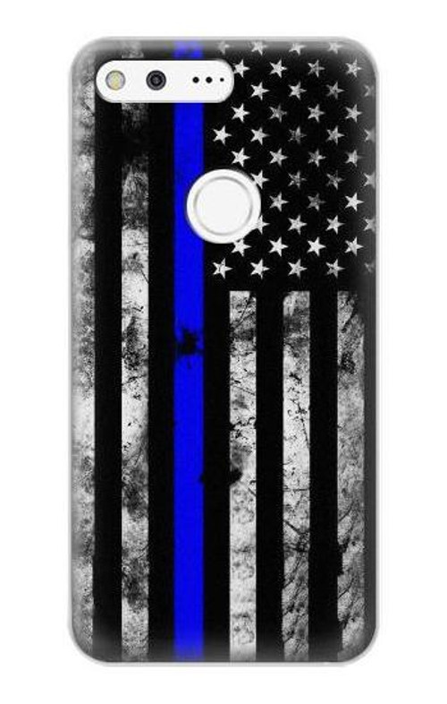 S3244 Thin Blue Line USA Case Cover Custodia per Google Pixel XL