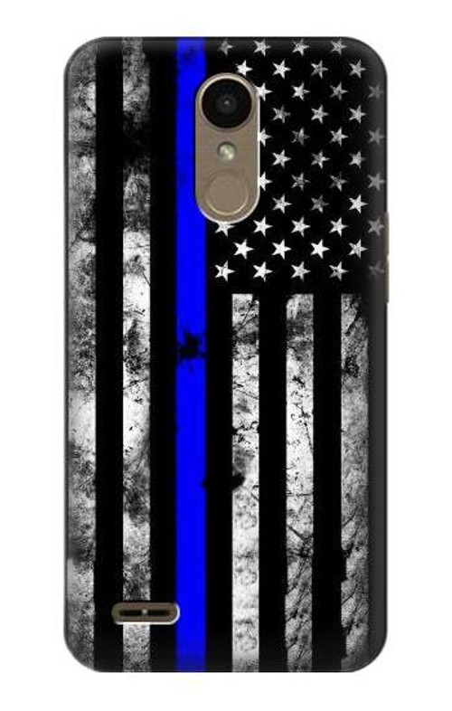 S3244 Thin Blue Line USA Case Cover Custodia per LG K10 (2018), LG K30