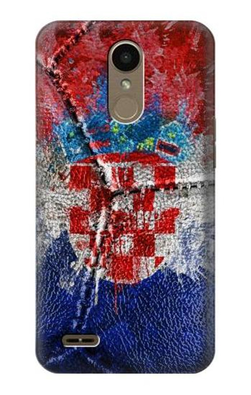 S3313 Croatia Flag Vintage Football Graphic Case Cover Custodia per LG K10 (2018), LG K30