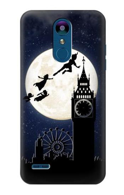 S3249 Peter Pan Fly Full Moon Night Case Cover Custodia per LG K8 (2018)