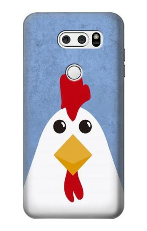 S3254 Chicken Cartoon Case Cover Custodia per LG V30, LG V30 Plus, LG V30S ThinQ, LG V35, LG V35 ThinQ