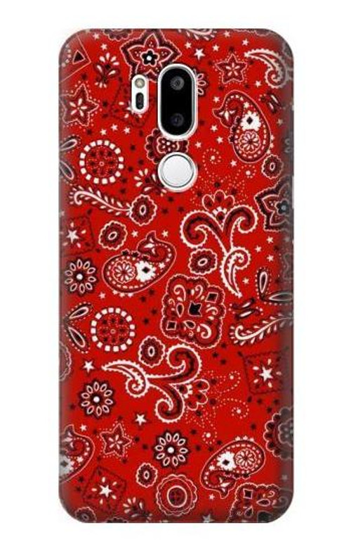 S3354 Red Classic Bandana Case Cover Custodia per LG G7 ThinQ