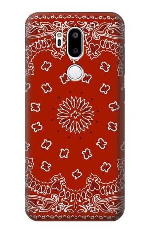 S3355 Bandana Red Pattern Case Cover Custodia per LG G7 ThinQ