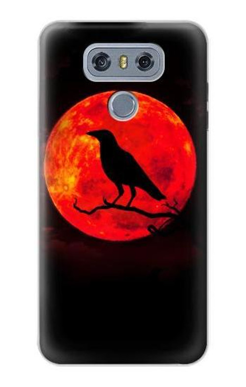 S3328 Crow Red Moon Case Cover Custodia per LG G6