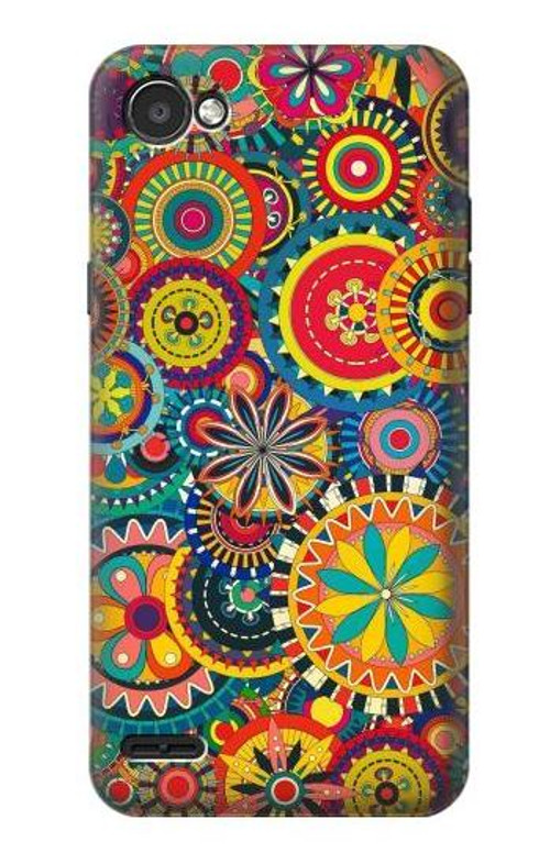 S3272 Colorful Pattern Case Cover Custodia per LG Q6