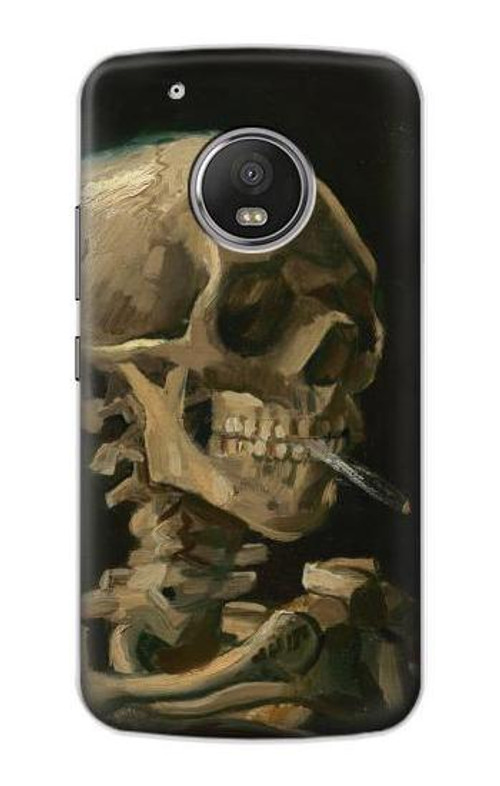 S3358 Vincent Van Gogh Skeleton Cigarette Case Cover Custodia per Motorola Moto G5 Plus