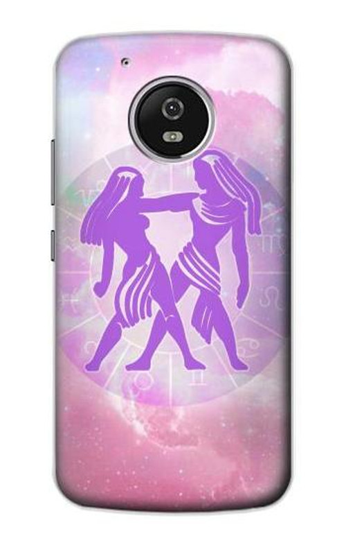 S3259 Zodiac Gemini Case Cover Custodia per Motorola Moto G5