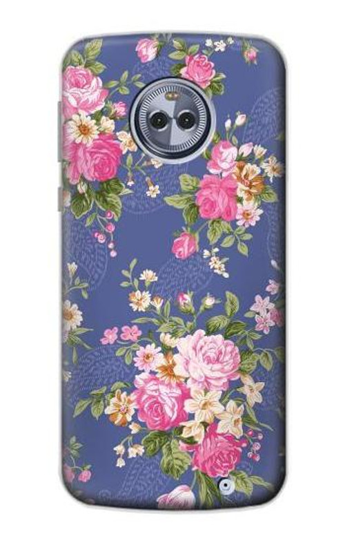 S3265 Vintage Flower Pattern Case Cover Custodia per Motorola Moto X4