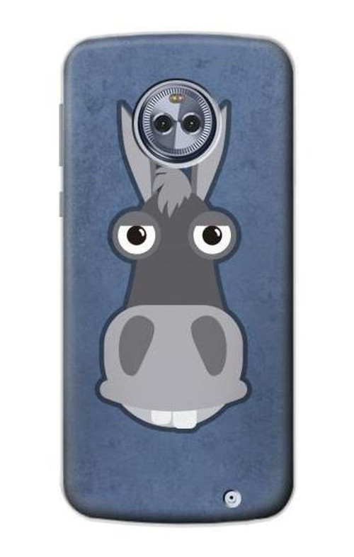 S3271 Donkey Cartoon Case Cover Custodia per Motorola Moto X4