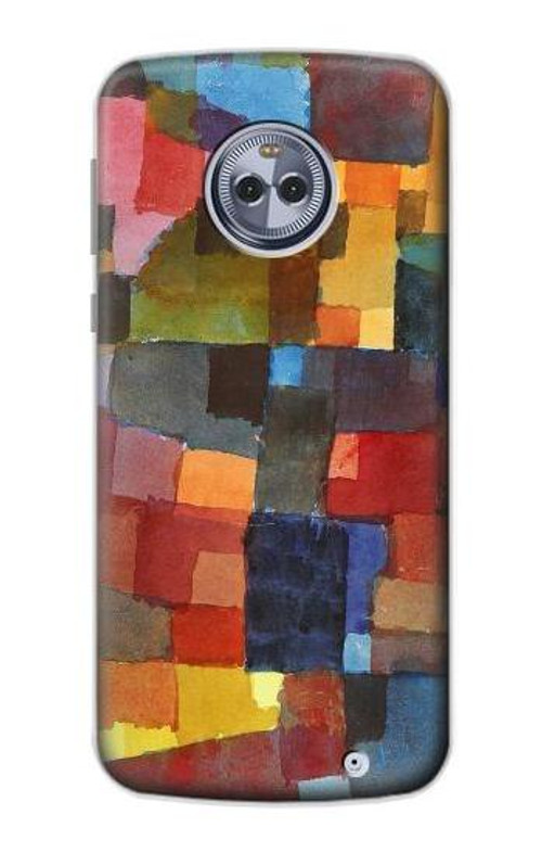 S3341 Paul Klee Raumarchitekturen Case Cover Custodia per Motorola Moto X4