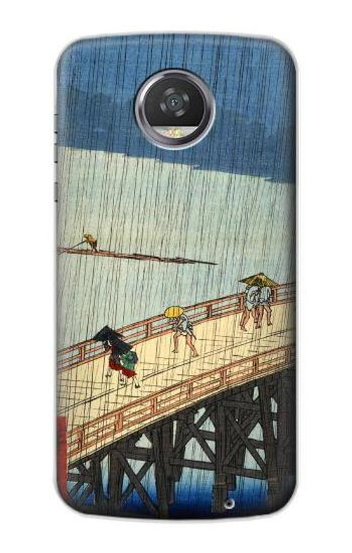 S3347 Utagawa Hiroshige Sudden shower Case Cover Custodia per Motorola Moto Z2 Play, Z2 Force