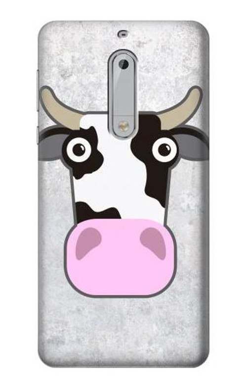 S3257 Cow Cartoon Case Cover Custodia per Nokia 5