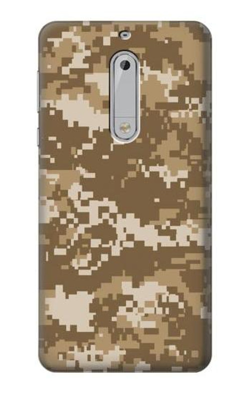 S3294 Army Desert Tan Coyote Camo Camouflage Case Cover Custodia per Nokia 5