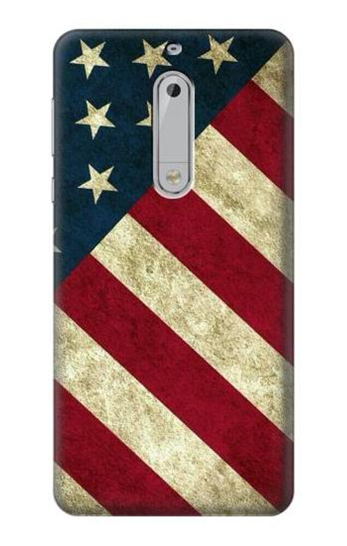 S3295 US National Flag Case Cover Custodia per Nokia 5