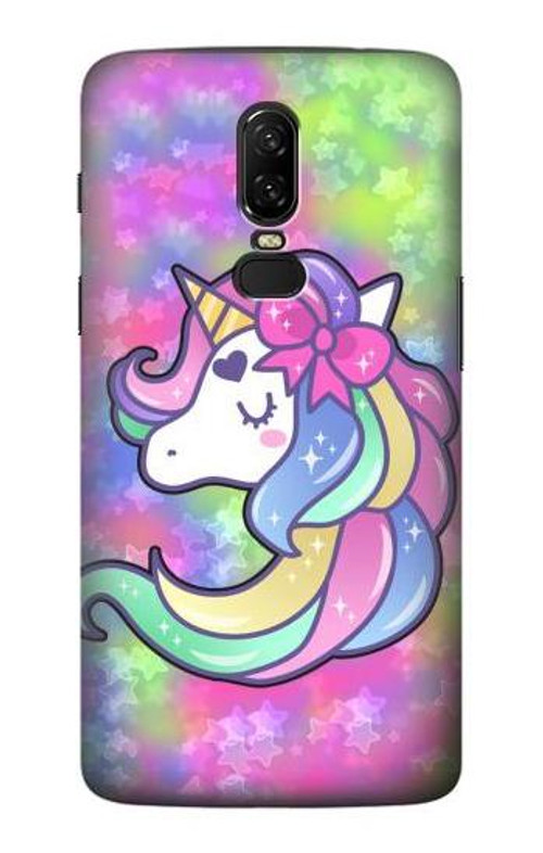 S3264 Pastel Unicorn Case Cover Custodia per OnePlus 6