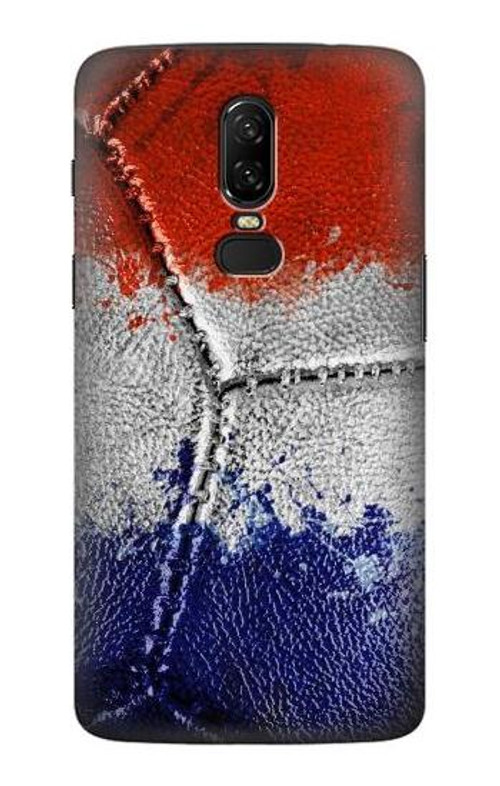 S3304 France Flag Vintage Football Graphic Case Cover Custodia per OnePlus 6