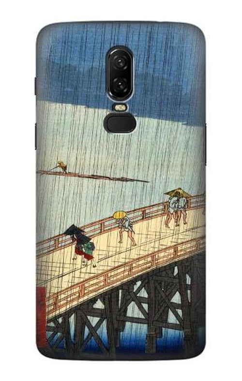 S3347 Utagawa Hiroshige Sudden shower Case Cover Custodia per OnePlus 6