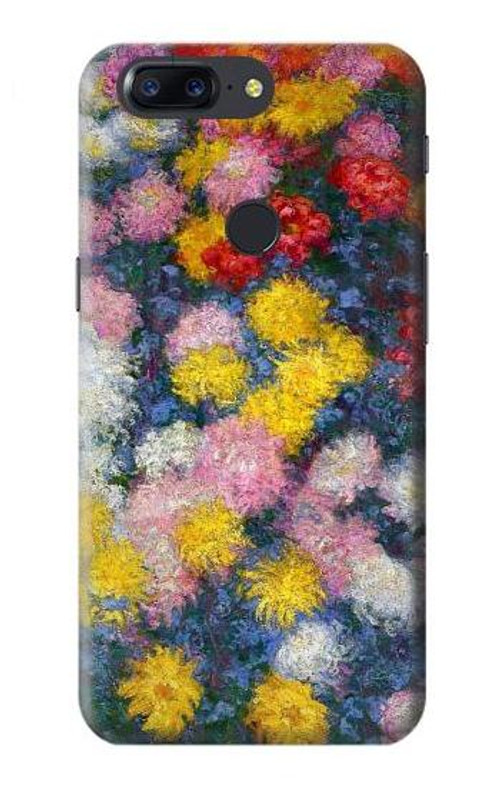 S3342 Claude Monet Chrysanthemums Case Cover Custodia per OnePlus 5T