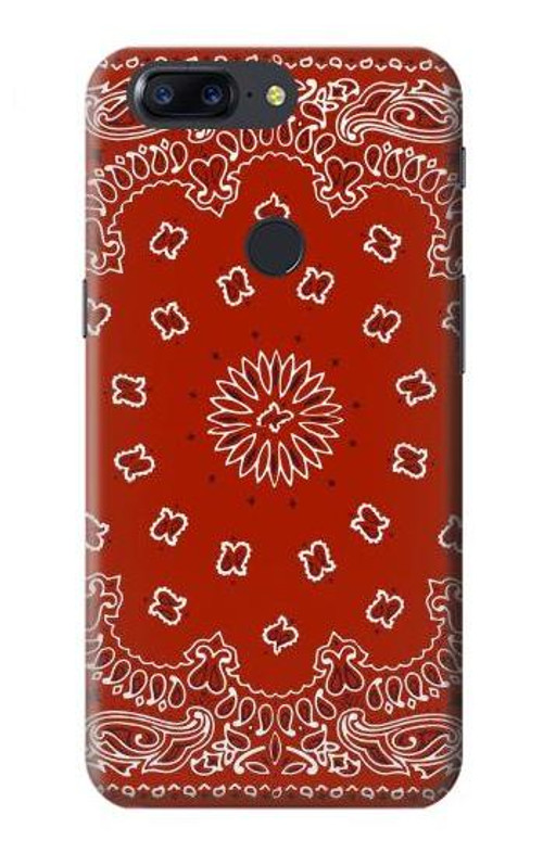 S3355 Bandana Red Pattern Case Cover Custodia per OnePlus 5T