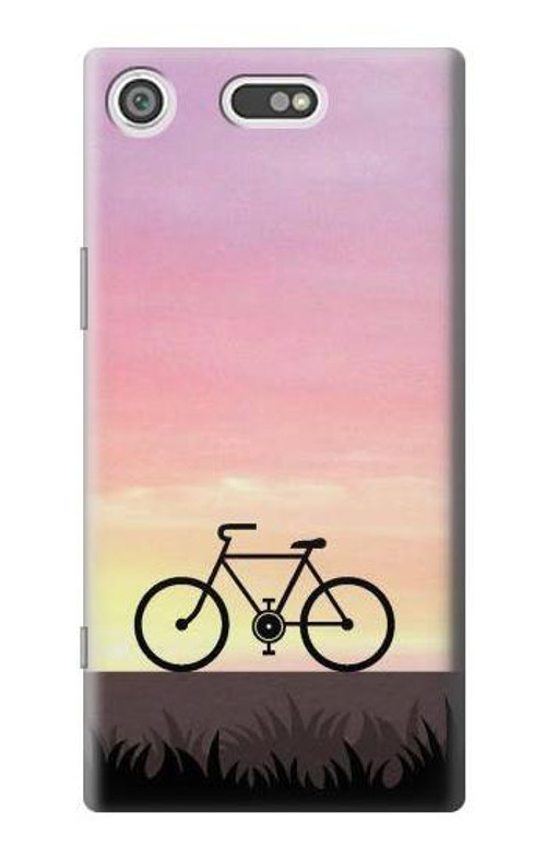 S3252 Bicycle Sunset Case Cover Custodia per Sony Xperia XZ1