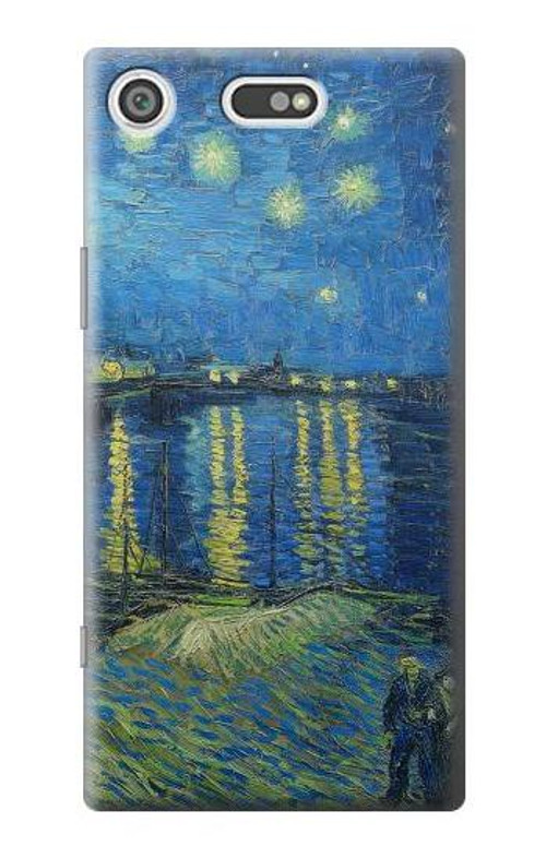 S3336 Van Gogh Starry Night Over the Rhone Case Cover Custodia per Sony Xperia XZ1