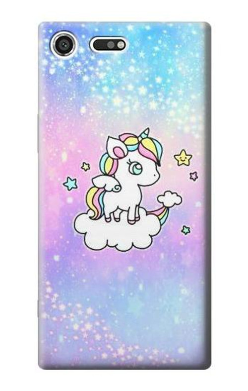 S3256 Cute Unicorn Cartoon Case Cover Custodia per Sony Xperia XZ Premium