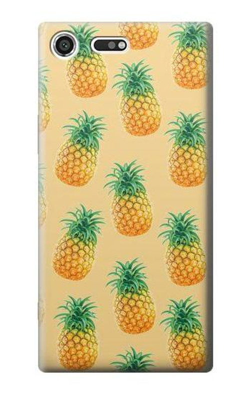 S3258 Pineapple Pattern Case Cover Custodia per Sony Xperia XZ Premium